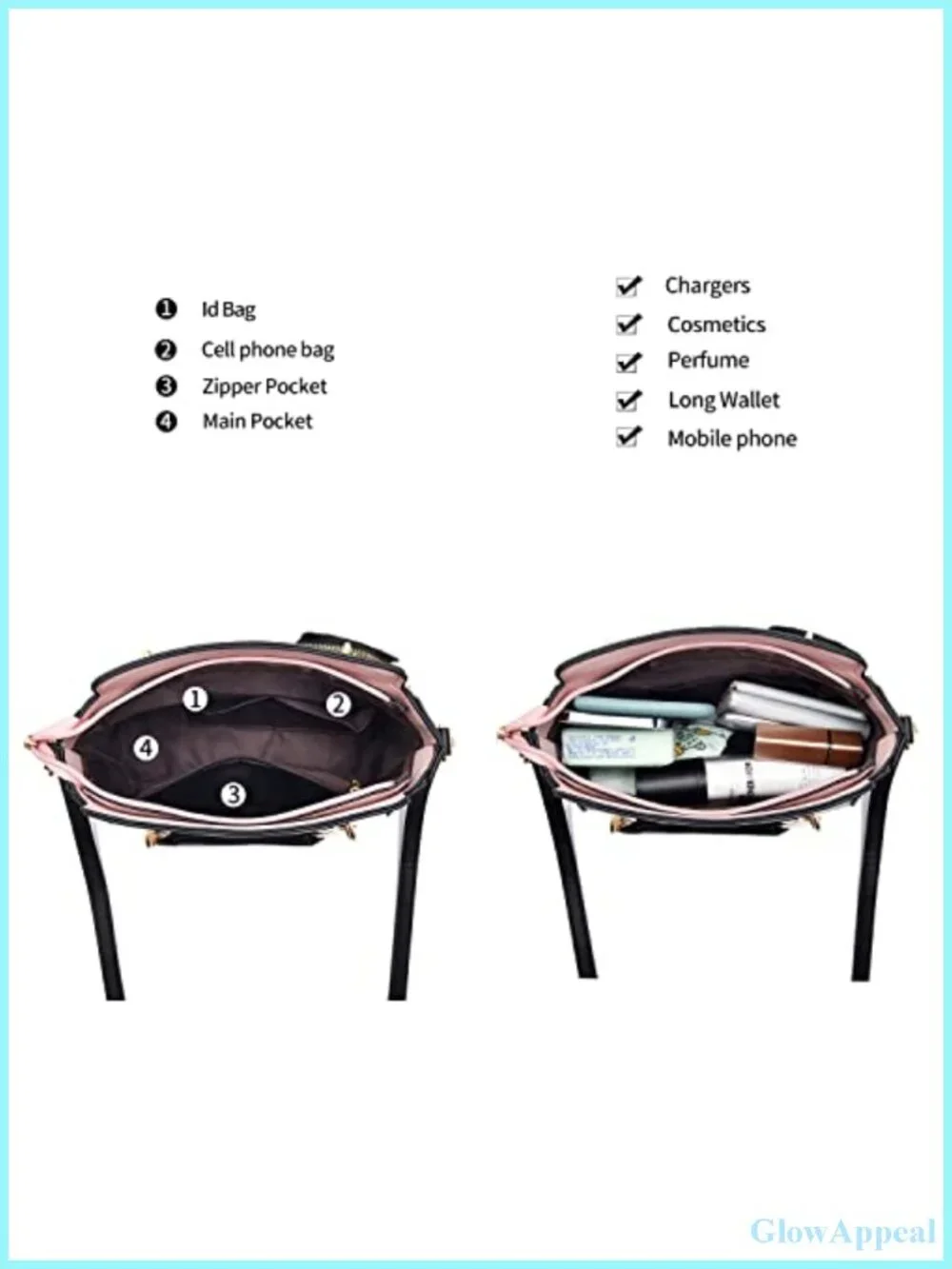 PU Leather Satchel Crossbody Bag with Kitten Pendant Small Tote